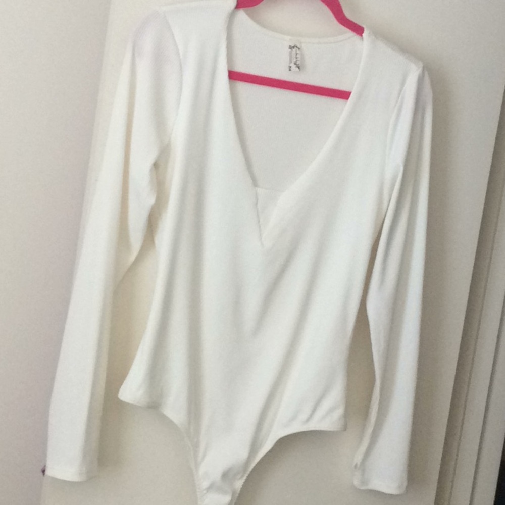 FREE PEOPLE TOP RIBBED STRETCHY SIZE L